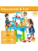 Children's sand and water table toddler water activity table rain shower game table toys 3
