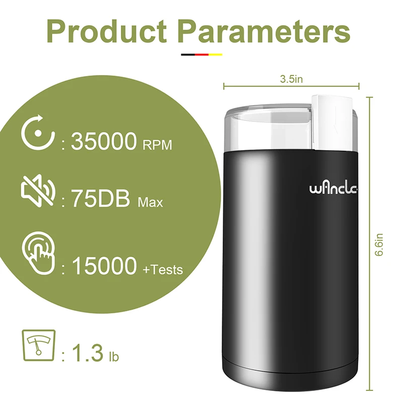 مطحنة قهوة كهربائية ستانلس ستيل