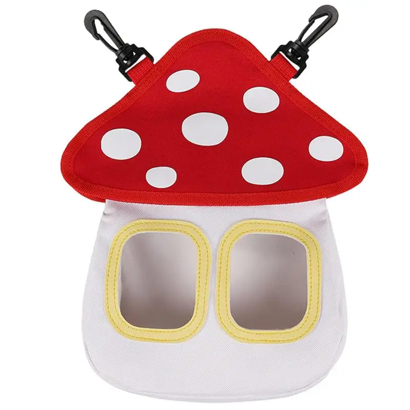 

Rabbit Hay Bag Hanging Cute Mushroom Guinea Pig Hay Feeder Colorful Hanging Rabbit Hay Feeder Bag For Guinea Pigs Bunnies