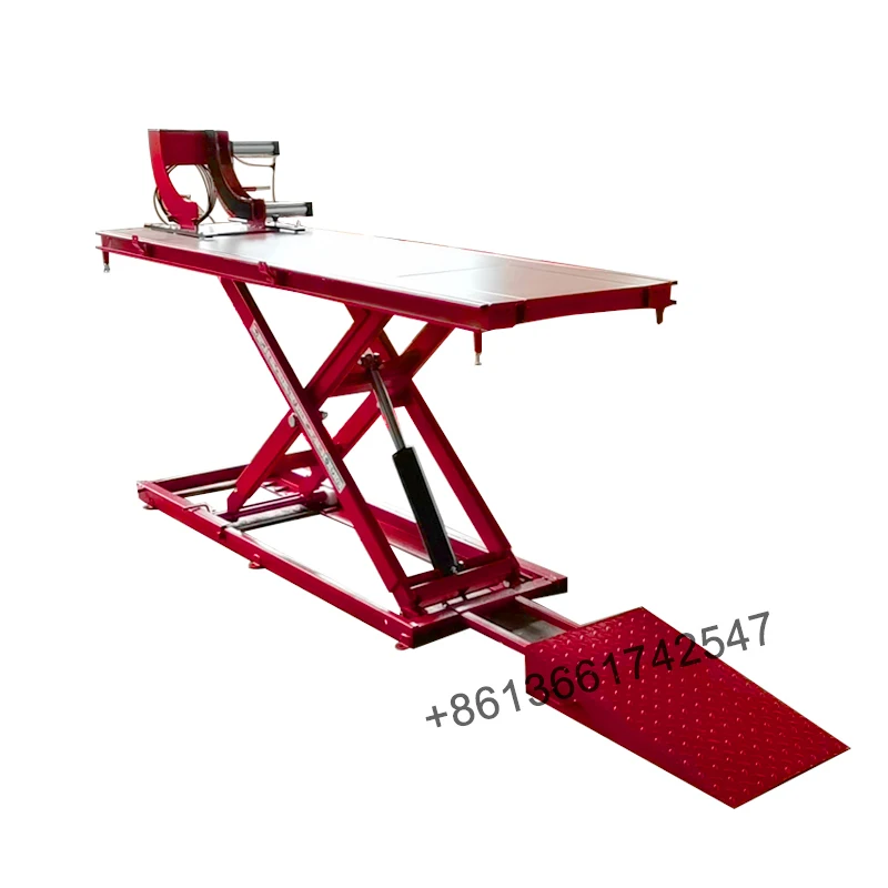 Ue166 700 Kgs Motorcycle Lifts Hydraulic Motorcycle Scissor Lift Table