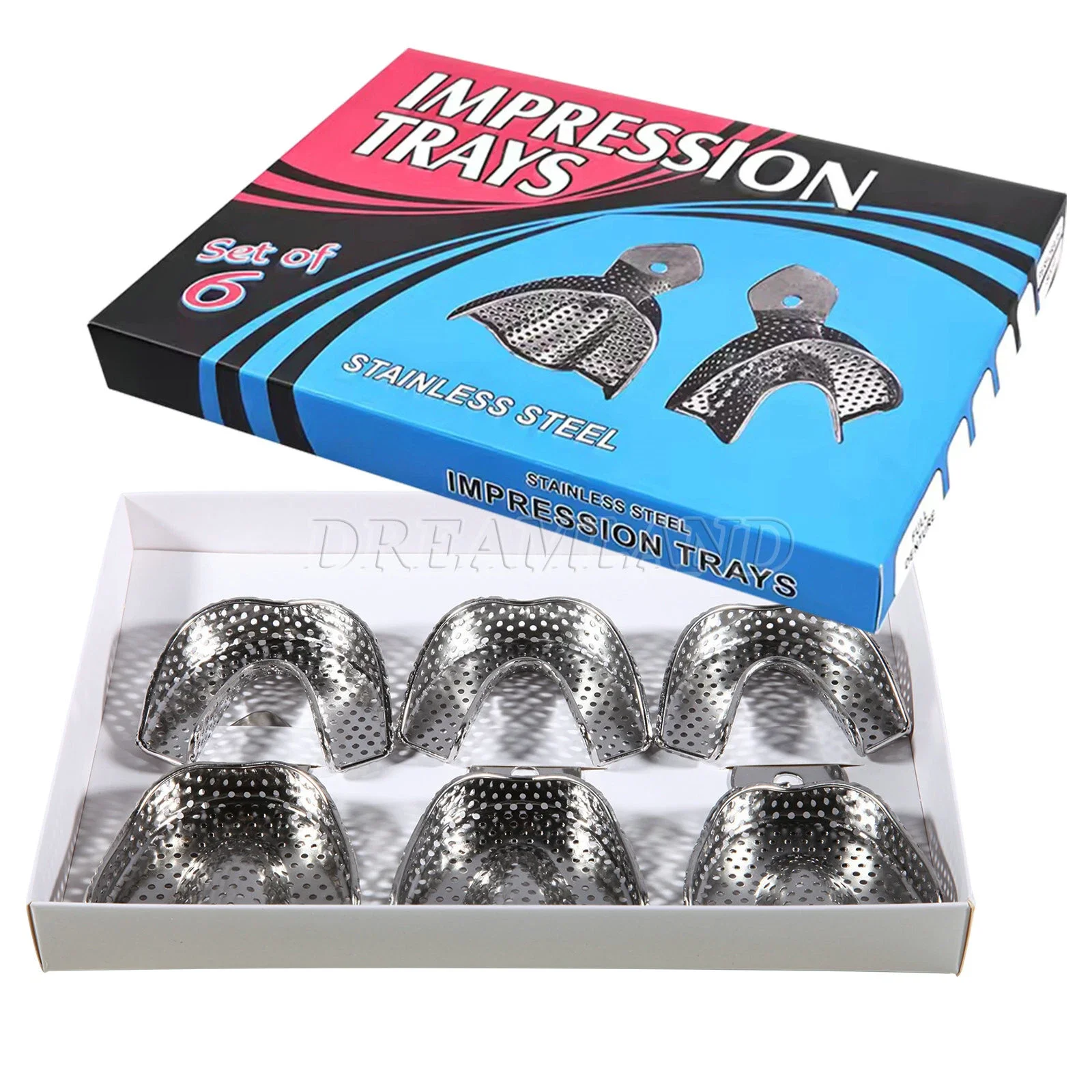 Autoclavable Dental Perforated Impression Trays – Upper & Lower, Small/Medium/Large Kit By Shipshape Instruments 2 thumbnail image