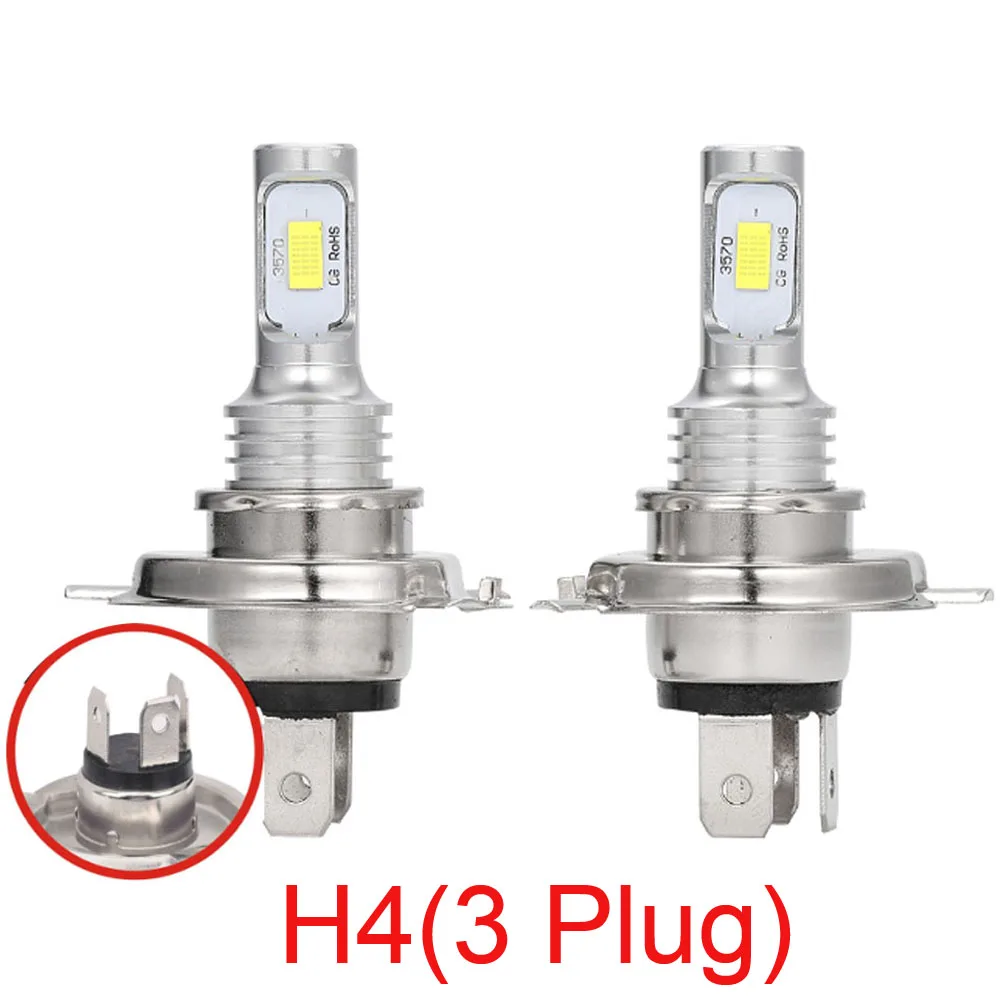 2Pcs H4 H7 LED Car Fog Light  H11 H8 H9 H1 H3 LED Headlight Bulbs 9005 9006 Hb3 Hb4 Auto Driving Running Lamps 20000LM 12V 6000K