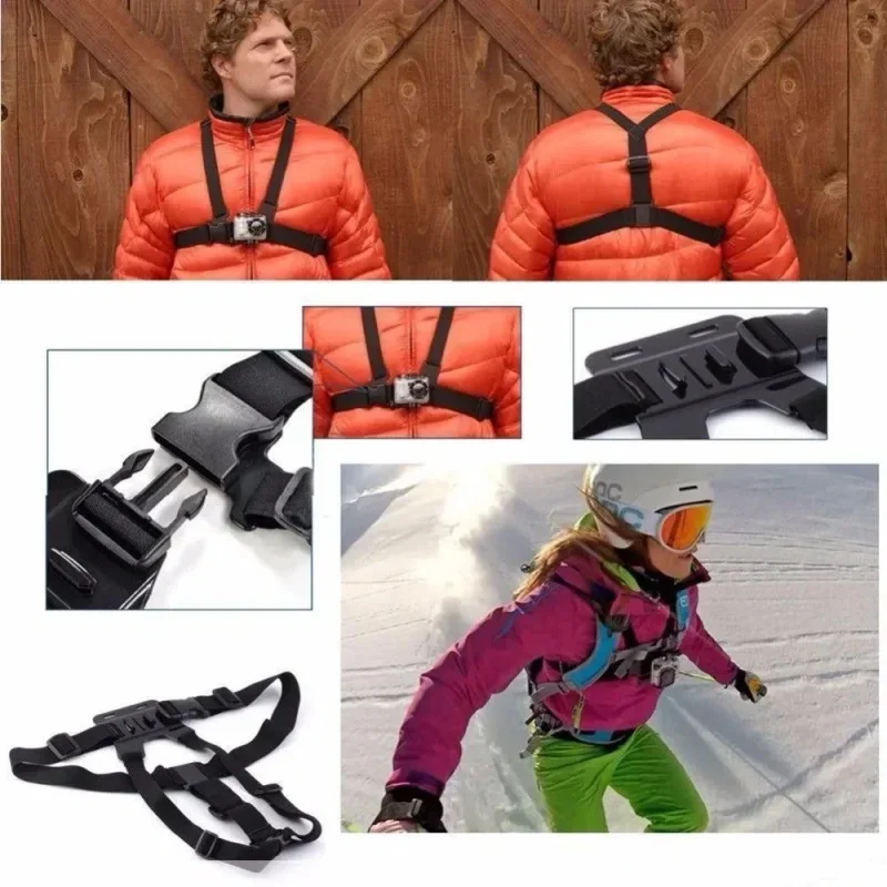 Adjustable Chest Strap Mount for Action Cameras and Phones – Ideal for Outdoor Sports - Image 4