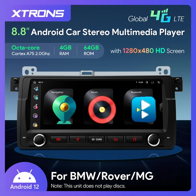 Radio de Android para coche BMW E46, navegación GPS, pantalla táctil, DSP,  estéreo, Unidad Principal - AliExpress