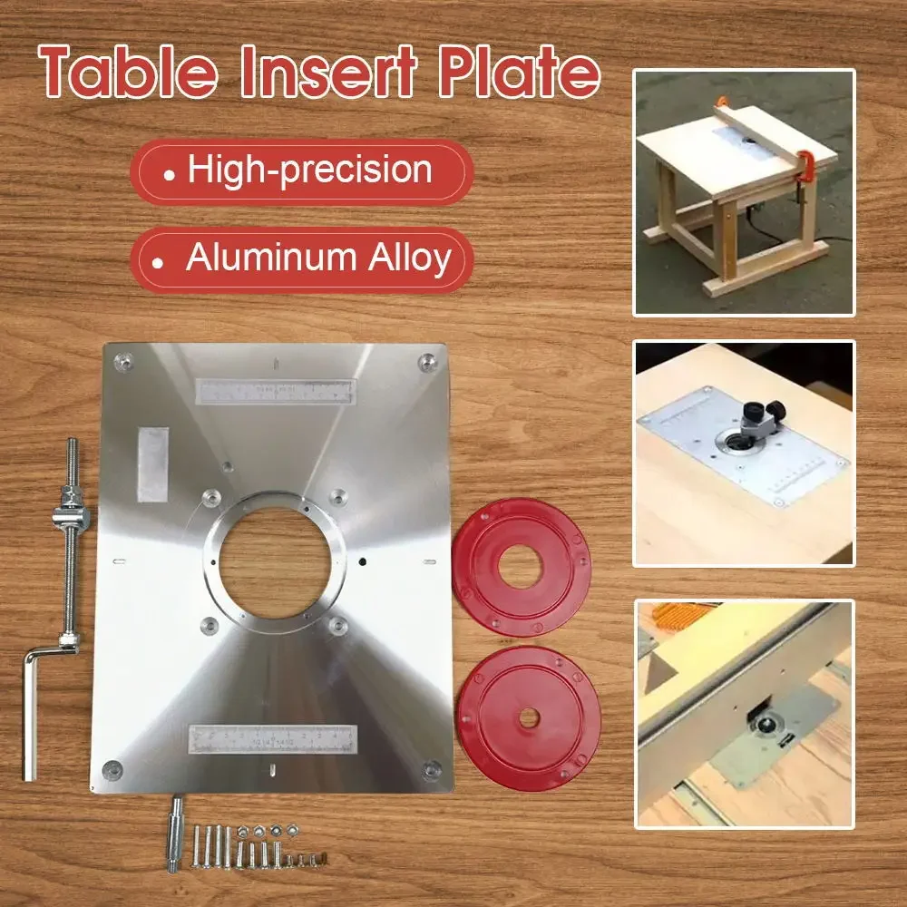 Woodworking Bench Multifunctional Board for Router Tools Carpentry Machinery Benches Table Insert Engraving