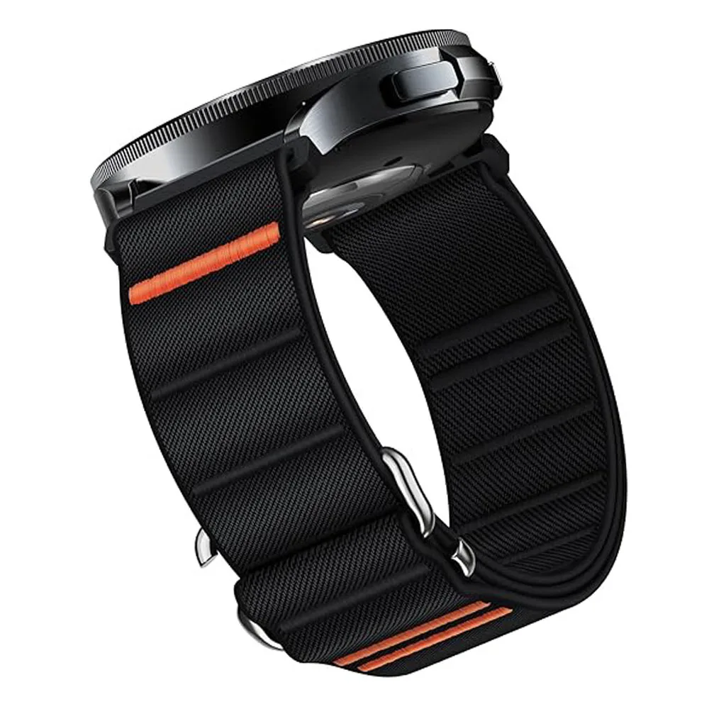Versatile Nylon Smartwatch Strap - 20mm/22mm Adjustable Loop Bracelet