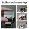 Professional DLC FADE Blade Replacement for 2020C KULILANG VGR V003 Madeshow M10 Hair Clipper Titanium Plated Ceramics Blade 6