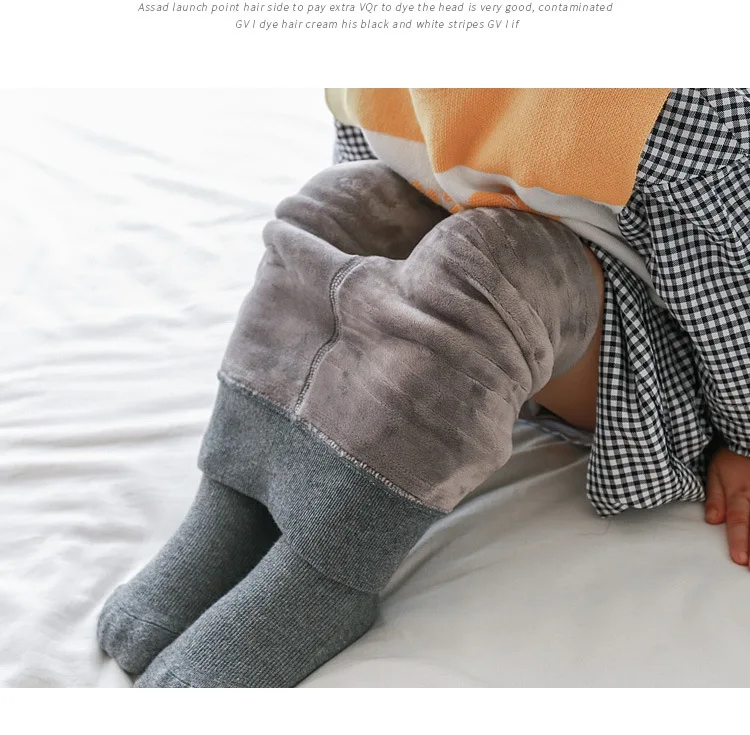 

Весенне-осенне-зимние детские колготки с бантом, хлопковые колготки для маленьких девочек, детские вязаные колготки для младенцев, рост 80-130 см