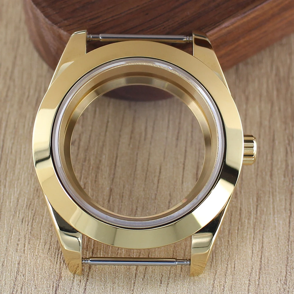 Fashion Round Edge Watch Case with Sapphire Glass - Waterproof, 36mm/39mm, 28.5mm Dial Compatibility