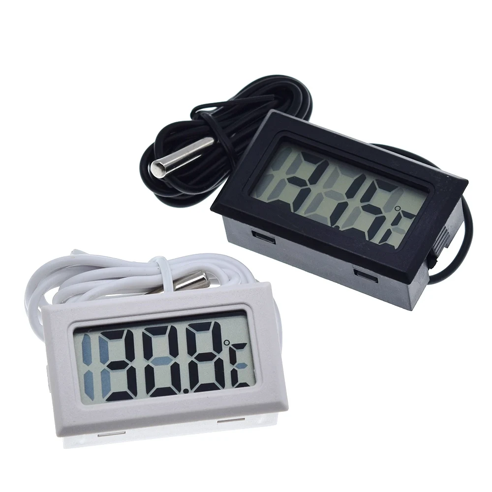 Digital thermometer TZT Mini Digital LCD Thermometer Temperature Sensor Automatic Control Fridge Freezer Thermometer tpm-10