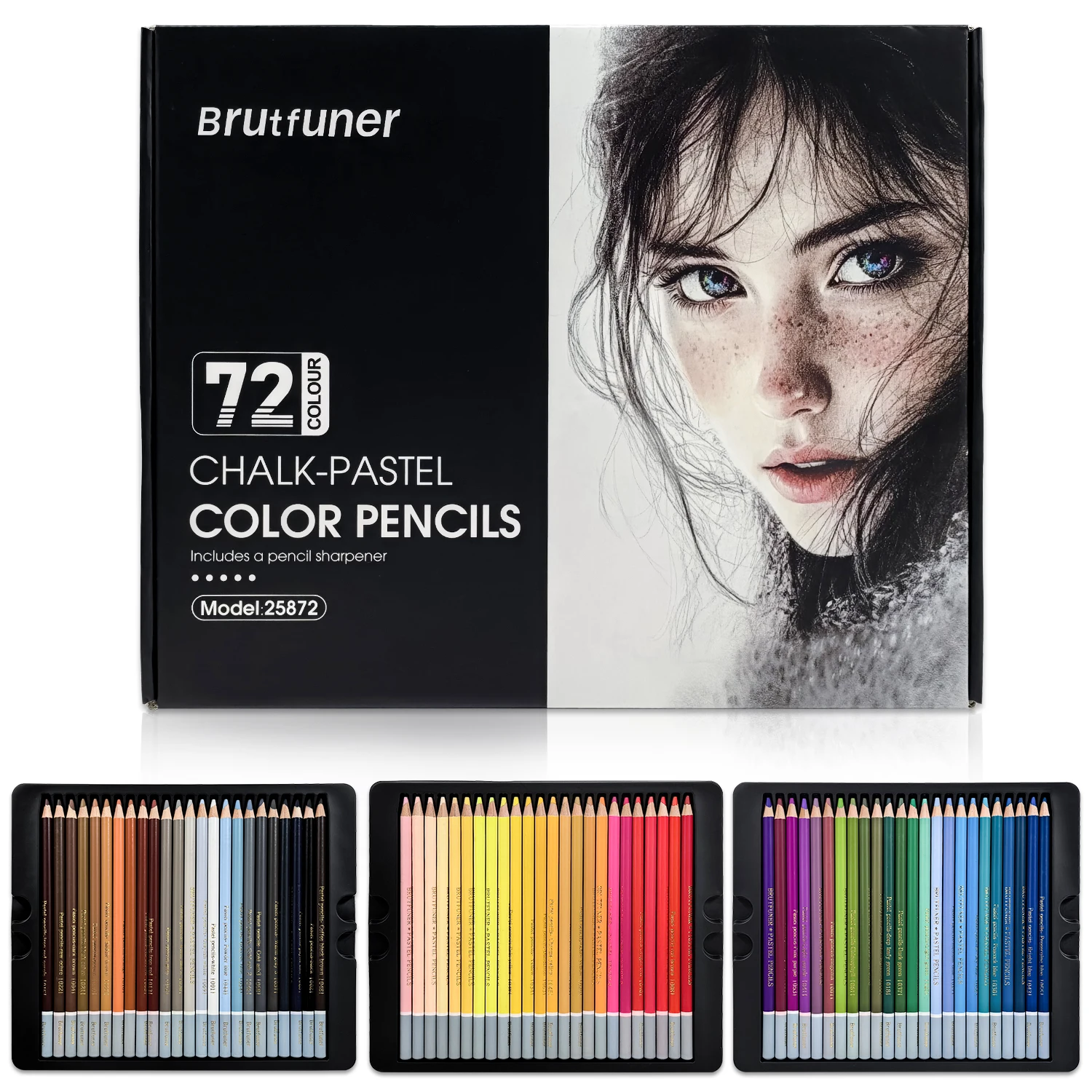 Pro Chalk-Pastel Color Pencils,Set of 24/72 Colors,Color Charcoal Pencils for Drawing Sketching Coloring Shading 1 Pro Chalk-Pastel Color Pencils,Set of 24/72 Colors,Color Charcoal Pencils for Drawing Sketching Coloring Shading 1