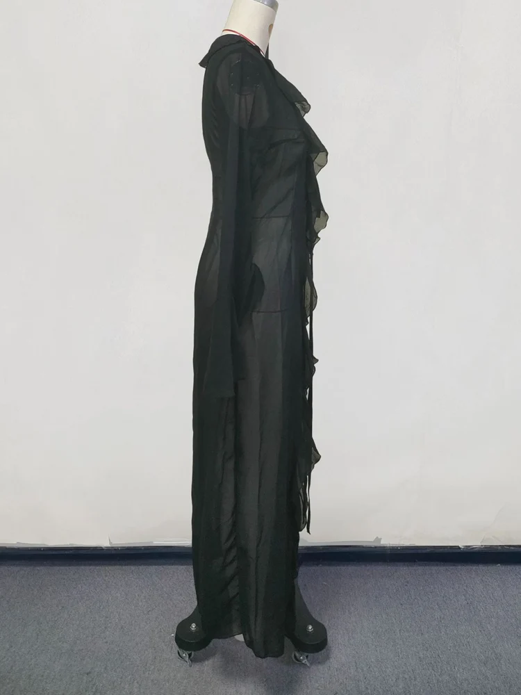 Black White Lace Summer Beach Dress for Women