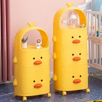 Table de chevet de dessin animé pour enfants, armoires de rangement, finition T1, organisateurs de cosmétiques, meubles de chambre à coucher SunOfficiSorting 6