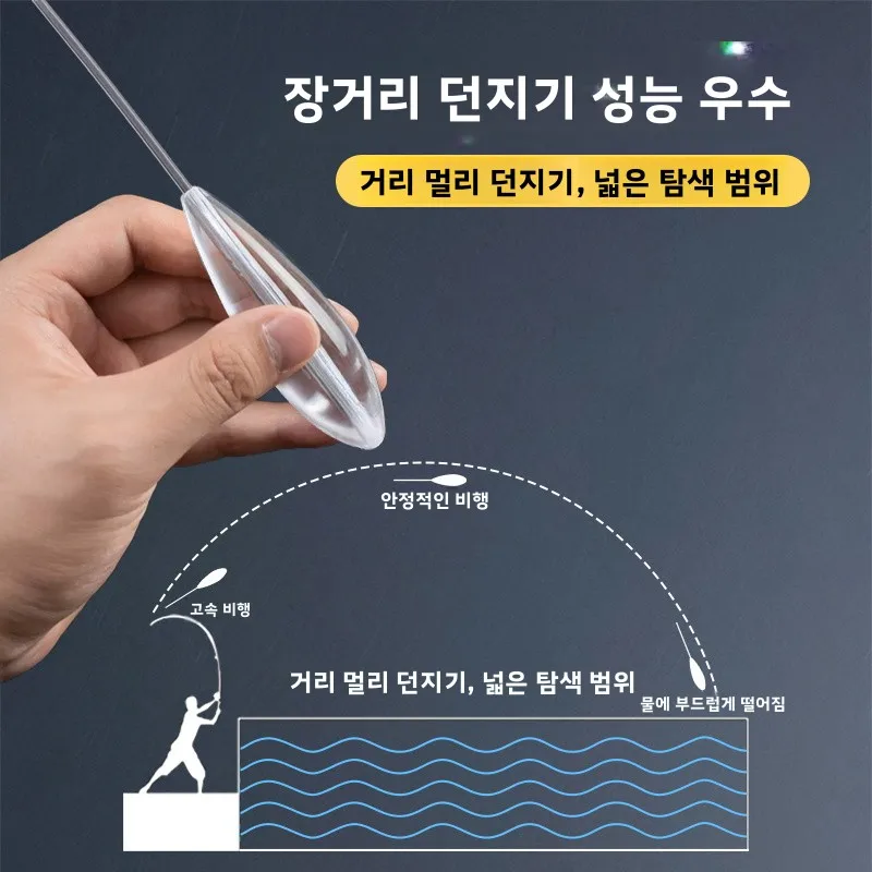 롱 캐스팅 어시스턴트 루어 낚시 장비 머드피쉬 미끼 씨앗 모양의 글리터 6g50g 엉킴 방지 내구성 낚시 도구