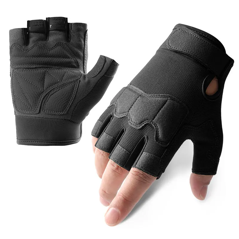 Cycling Gloves Weightlifting Gloves Men Tactical Gloves Half Finger Military Outdoor Riding Weight Lifting Training Protective Gloves Bicycle Exercise Gym