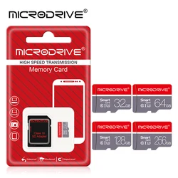 High-Speed Micro Flash Memory Card with Adapter - Multiple Storage Options - 256GB