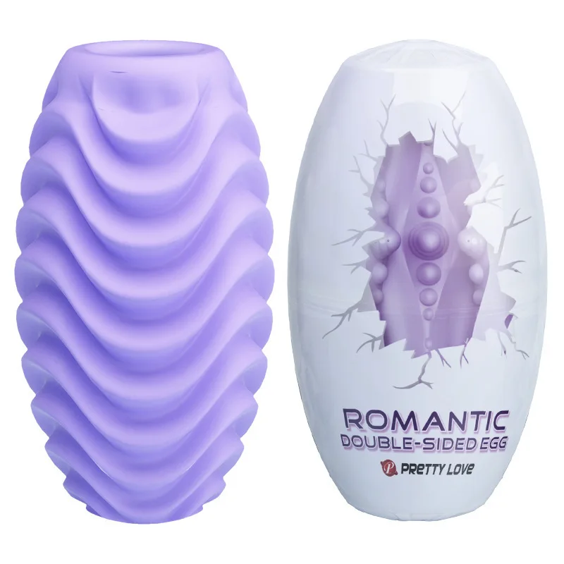Male Masturbator Egg Silicone Penis Stroker Cup Sex Shop Goods Adult Erotic Toy Portable Oral Sex Toy Masturbation Cup