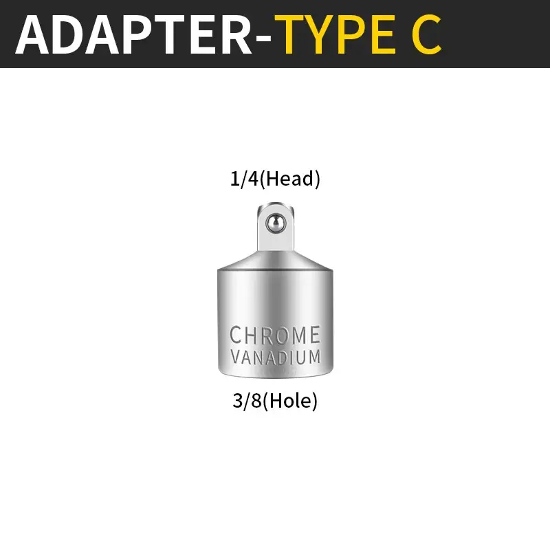 Onnfang Socket Adapter Drive Head Ratchet Wrench 1/2 3/8 1/4 CR-V Chrome Vanadium Steel for Car Bicycle Garage Home Repair Tools - Image 17