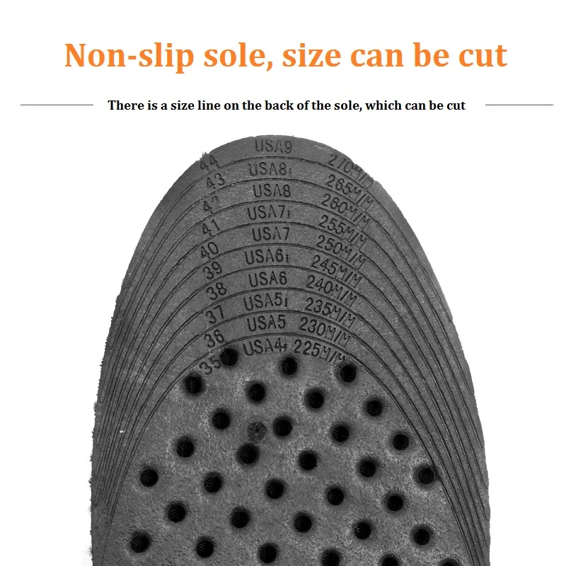 Full Cushion Three-layer Four-layer Half Cushion PU Inner Heightening Insole Sports Shock Absorption Invisible Air Cushion