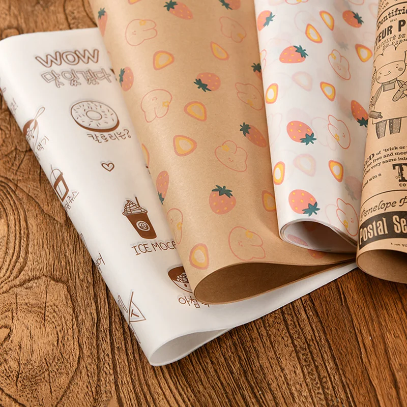 100Pcs Wax Paper Sheets for Food, Parchment Paper, Sandwich Wrapping Paper,  Basket Liners Food Picnic Paper Sheets Greaseproof Deli Wrapping Sheets