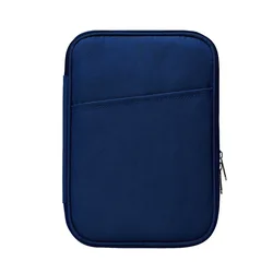 Enhanced Waterproof Storage Sleeve for 8 Tablet - Organizer with Pockets for Accessories (Navy Blue)