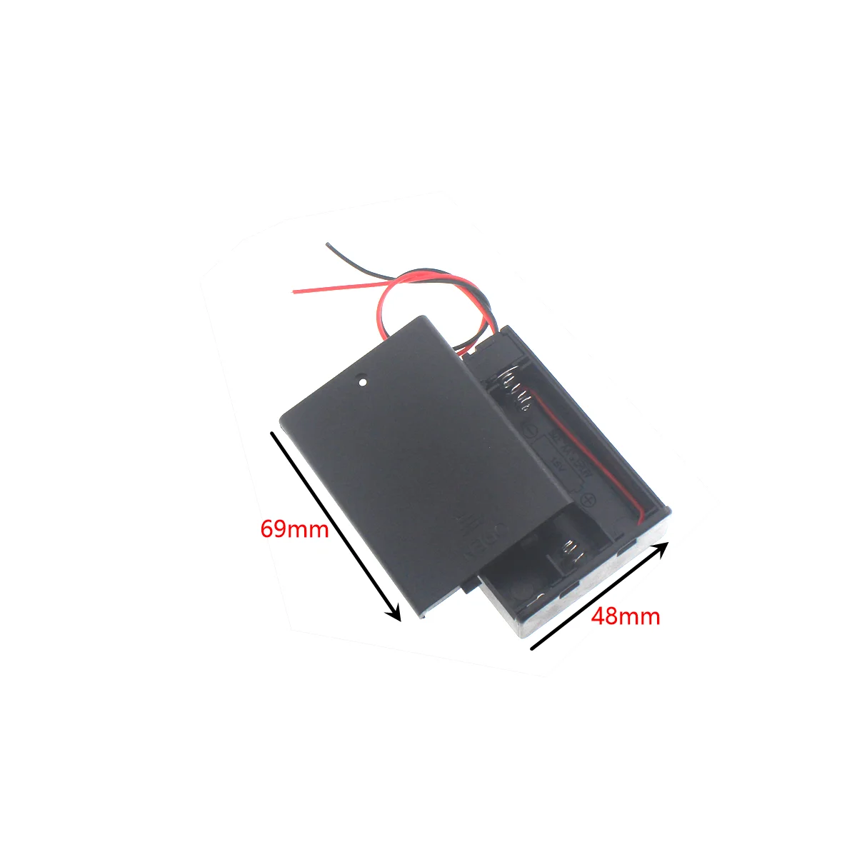 AA Size Power Battery Storage Case Box Holder Leads black 1X 2X 3X 4X Slots ports diy repair tools