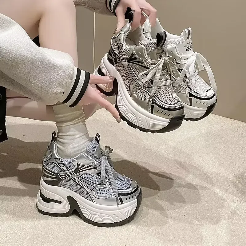 Women's Luxary Sneakers Mesh Breathable Shoes for Women Sports Running Casual Ladies Fitness Vulcanize Shoes Baskets zapatillas