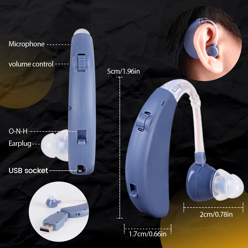 Elderly Hearing Aid Rechargeable Digital Hearing Aids BTE Deafness Hearing Loss Sound Amplifier Wireless The Listening Device 4 Elderly Hearing Aid Rechargeable Digital Hearing Aids BTE Deafness Hearing Loss Sound Amplifier Wireless The Listening Device 4