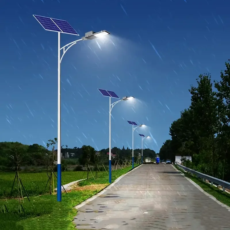 Bright Large Panel Solar Street Light Outdoor Waterproof Solar Street Light From Dusk To Dawn For Garden Yard Solar Wall Lamp