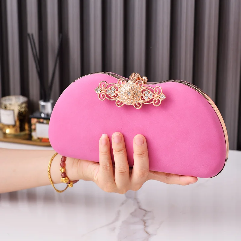 Purse Ladies Bride Vintage Handbags for Women Designer Luxury Crossbody Bag Brand Velvet Evening Clutch Bag