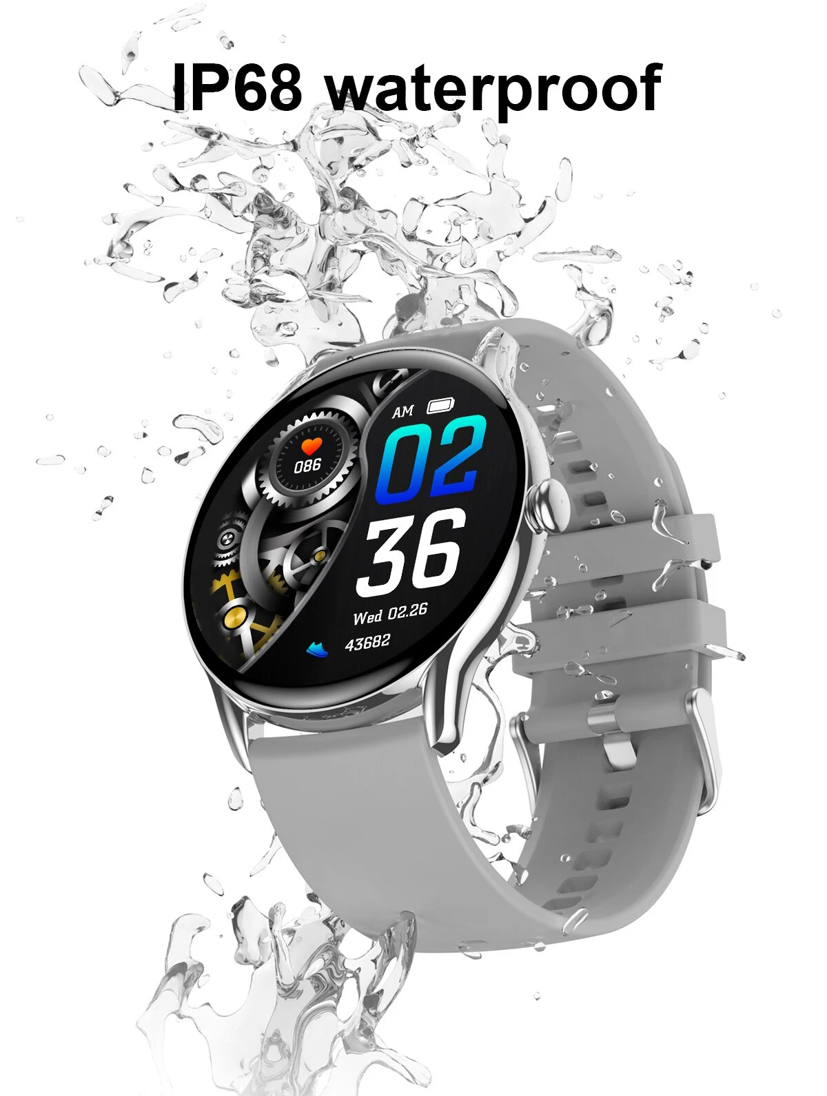 Smart Watch Women 1.32 inch 360*360 HD Screen Smartwatch Men Heart Rate Blood Pressure Monitor Sport Fintess Tracker for Android