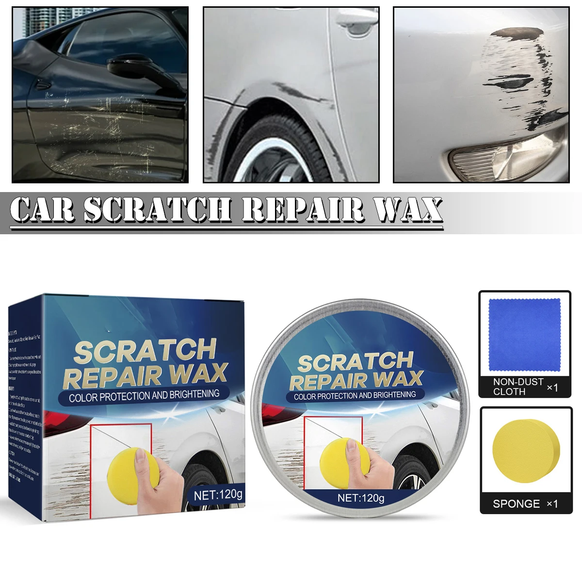 

Automobile Wax Polishing Paste Wax Scratch Repair Agent Paint Car Crystal Hard Wax Paint Care Waterproof Coating Wax