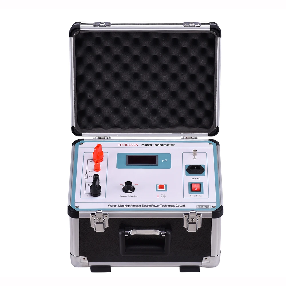 

G HTHL-200A High Precision 100a 200a Loop Resistance Tester Environment-friendly Switch Resistance Meter Testing Machine