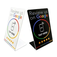 Google Reviews NFC Stand NFC Mobile Phone Tap URL Writing Social Business Review Cards 1