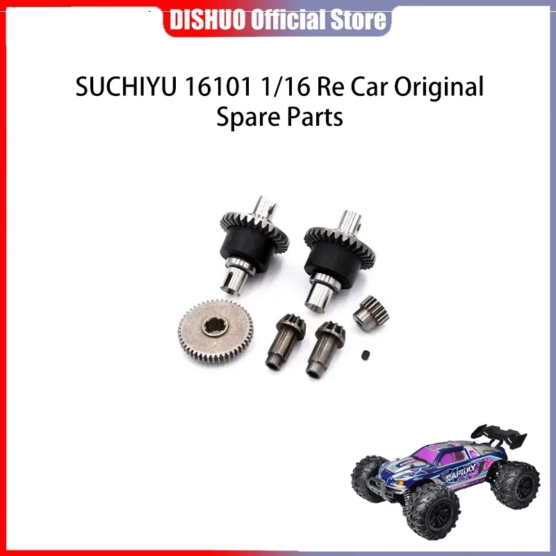 

SCY 16101 1/16 RC Car Original Spare Parts 6309 front and rear metal differential + engine gear +drive gear