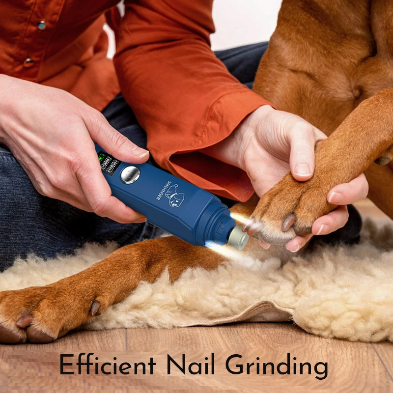 Professional Dog Nail Grinder Electric Pet Nail Trimmer Painless Paws Grooming Machine for Small Medium Large Dog Cats Low Noise pet nail grinder