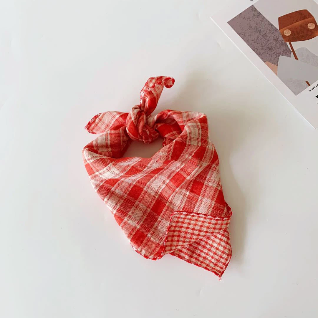 Baby Triangle Scarf Newborn Infant Two-sided Striped Bandana Scarves Feeding Saliva Towel Burp Cloth For Boy Girl Drool Bibs