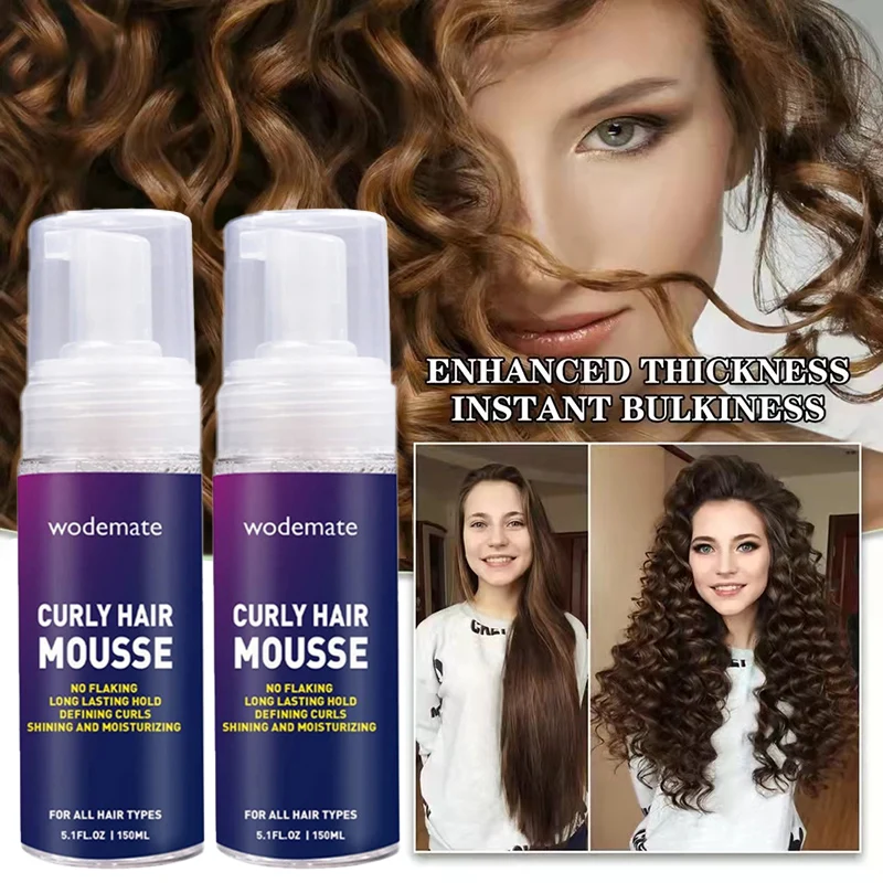 Curly Hair Mousse Strong Hold Curly Styling Mousse Antifrizz