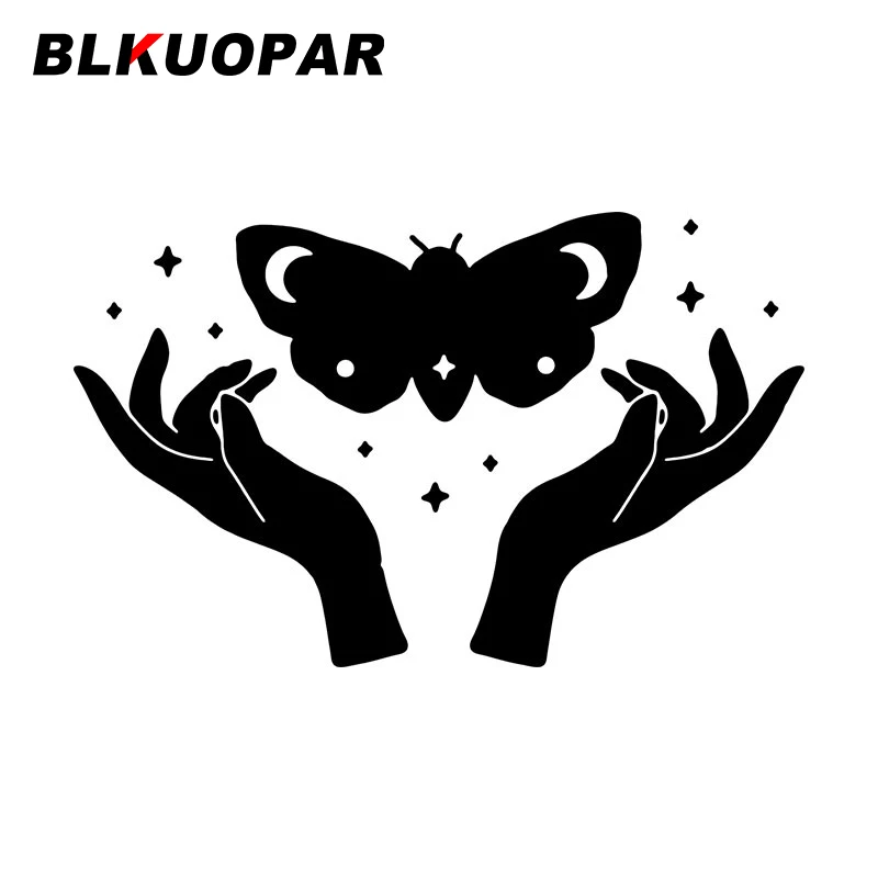 

BLKUOPAR Butterflies Iilustration Car Sticker Vinyl Sunscreen Decal Personality Car Accessories Windows Motorcycle Graphics