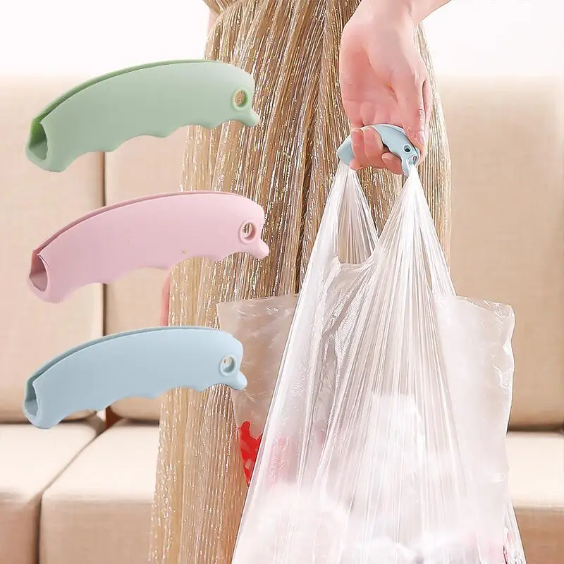 

Comfortable 1pcs Novel Soft Silicone Grocery Holder Handle Grip Carry Shopping Basket Grip Bulk Bags Grocery Handle With Keyhole