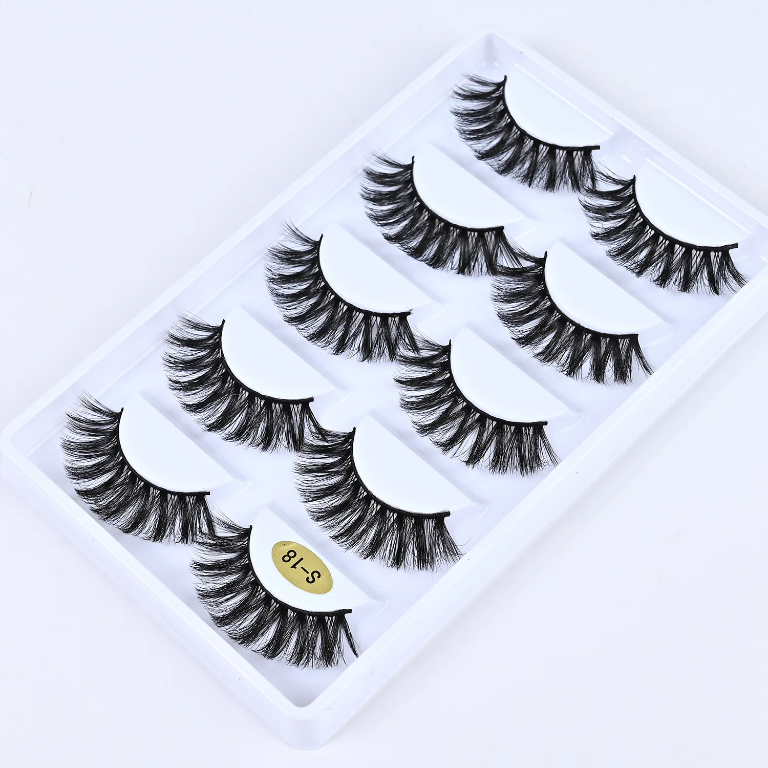 

3D thick and slender eyelashes, stage makeup, multi-layer three-dimensional curling false eyelashes