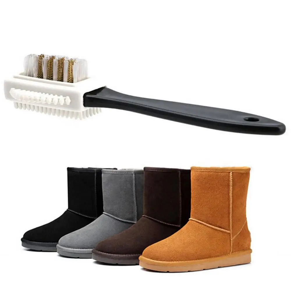 

3 Side Cleaning Shoe Brush Plastic S Shape Shoe Cleaner For Suede Snow Boot Leather Shoes Household Cleaning Tools & Accessories