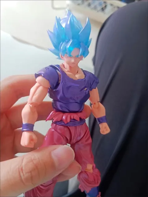 July Reissue In Stock DEMONIACAL FIT Dragon Ball SHF Shining Soul Super  Blue King Fist Goku Anime Action Figure Collection Model - AliExpress