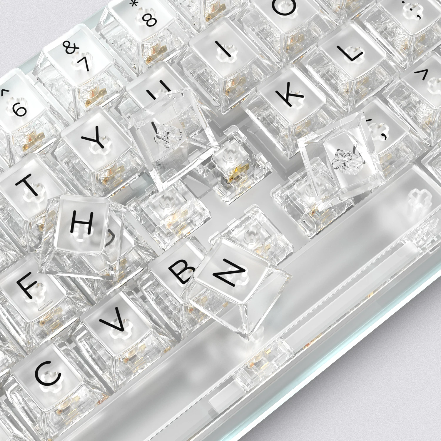 アシモフ チェリー プロファイル 透明 キーキャップ オレンジ Amazon.co.jp: 114キー透明キーキャップ PC チェリー