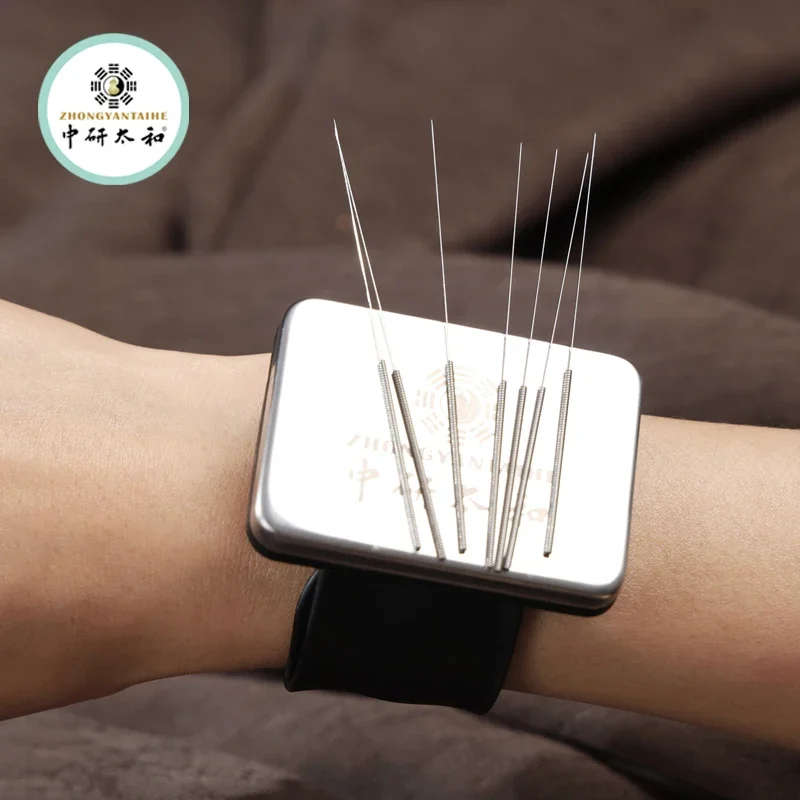 Porte-aiguille de poignet en acier inoxydable, outil auxiliaire d'aiguille d'acupuncture de médecine chinoise, clinique avec micro magnétique magnétique