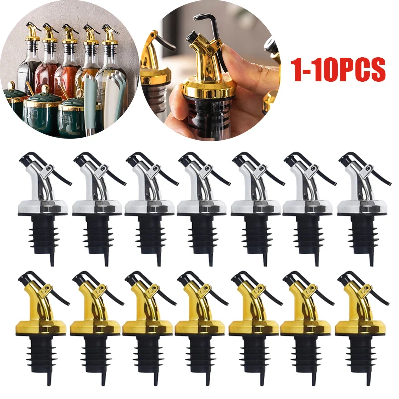 1-10PCS Kitchen Oiler Olive Oil Dispenser Pourer Whisky Liquor Oil Wine Bottle Pourer Cap Spout Stopper Mouth Dispenser 1-10PCS Kitchen Oiler Olive Oil Dispenser Pourer Whisky Liquor Oil Wine Bottle Pourer Cap Spout Stopper Mouth Dispenser