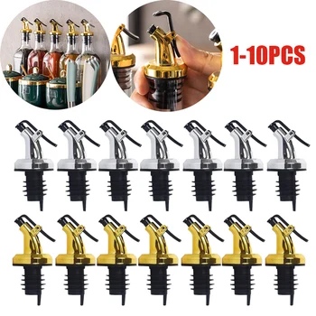 1-10 pz cucina oliatore distributore di olio d'oliva versatore Whisky liquore olio bottiglia di vino versatore tappo beccuccio tappo bocca Dispenser 1