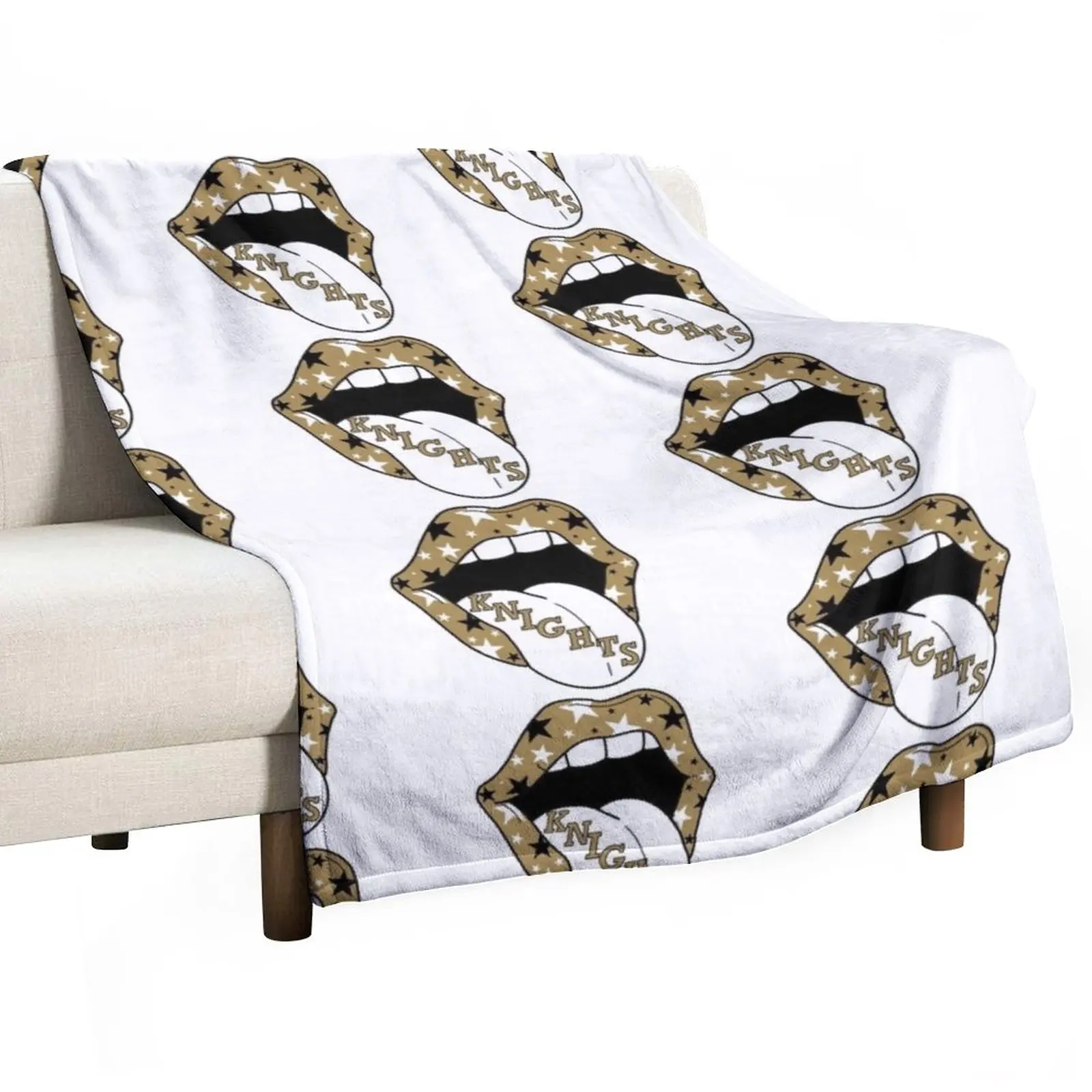 

UCF knights Throw Blanket Plaid on the sofa Nap Blankets