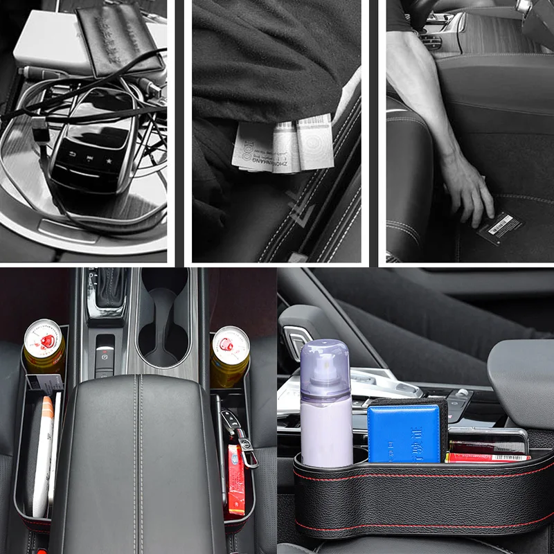 Sitz Seite Organizer Tasse Halter Für Autos Leder Multifunktionale Auto  Sitz Lücke Füllstoff Lagerung Box Sitz Tasche Verstauen Aufräumen -  AliExpress