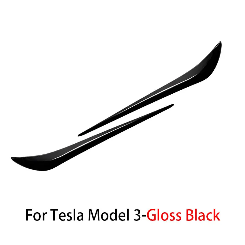 Front Bumper Corner Protect Trim For Tesla Model 3-Anti-Collision Stainless steel Strip Decoration Sticker